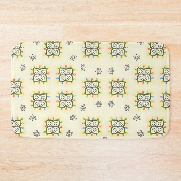 Item preview, Colorful Floral Pattern A-Line Dress with Light String Accents designed and sold by FestivityFinds.