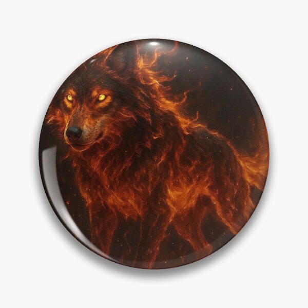 Artikelvorschau, Fire Wolf Guardian – Epische realistische 3D-Kunst entworfen und verkauft von artsdesignpro.