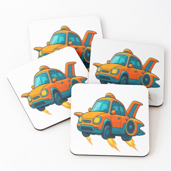 Item preview, Flying Cars icon design with white background stock illustration designed and sold by PWDigitalArt.