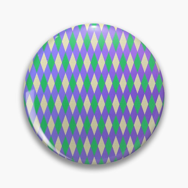Item preview, Purple and Green Harlequin Diamond Pattern Throw Pillow designed and sold by FestivityFinds.