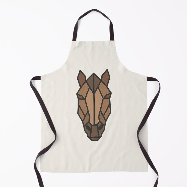 Aperçu de l'œuvre Geometric Horse Head – Low Poly Symmetrical Design créée et vendue par Bratak.