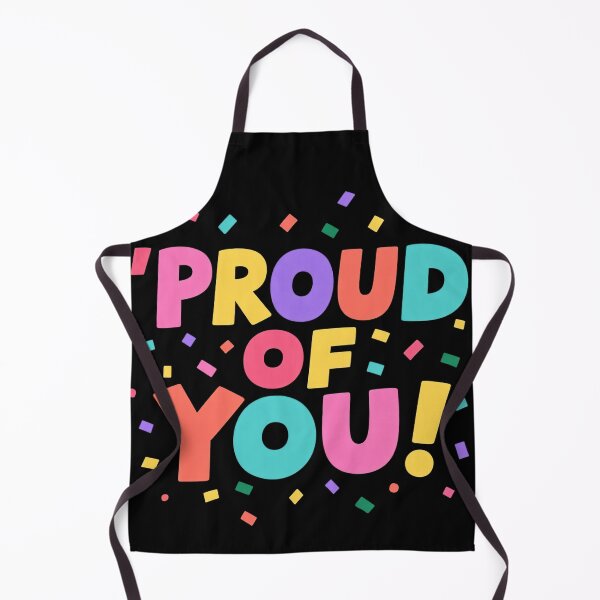 Item preview, Proud Of You Colorful Typography Celebration Quote Fun Bright Positive Message Inspiring Confetti Cheerful Motivational Design Illustration designed and sold by Mimoshi ⭐⭐⭐⭐⭐.