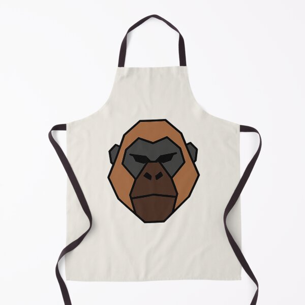Aperçu de l'œuvre Geometric Ape Head – Low Poly Symmetrical Design créée et vendue par Bratak.