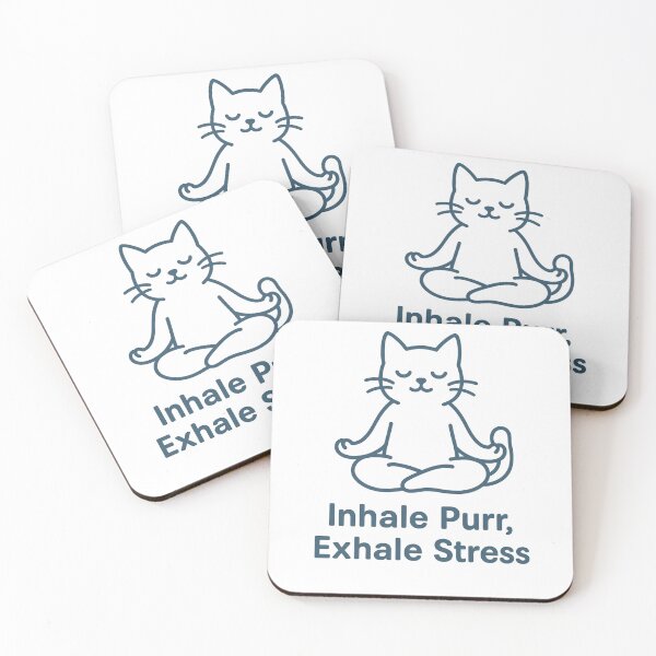 Item preview, Inhale Purr, Exhale Stress designed and sold by Big Smile Studio.
