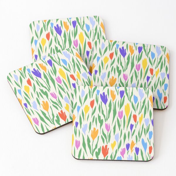 Item preview, Colorful Spring Tulips Pattern Floral Duvet Cover designed and sold by FestivityFinds.