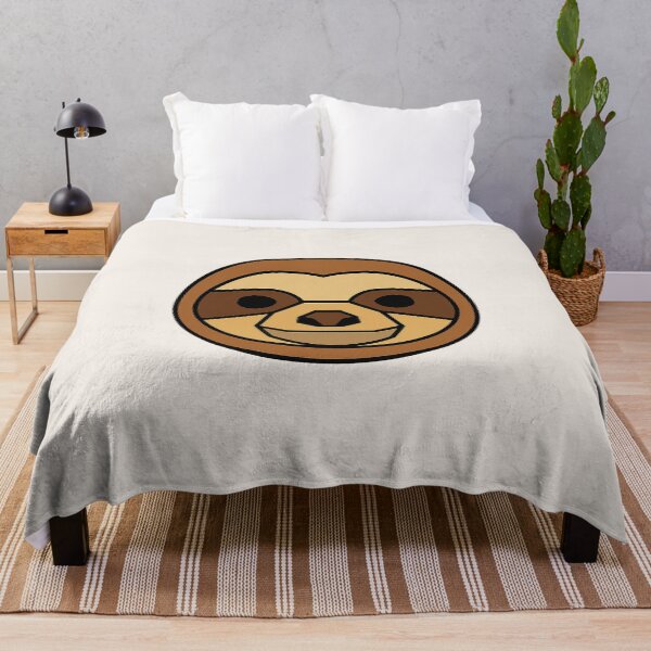 Aperçu de l'œuvre Geometric Sloth Head – Low Poly Symmetrical Design créée et vendue par Bratak.