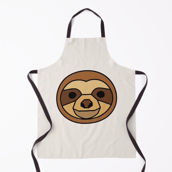 Aperçu de l'œuvre Geometric Sloth Head – Low Poly Symmetrical Design créée et vendue par Bratak.