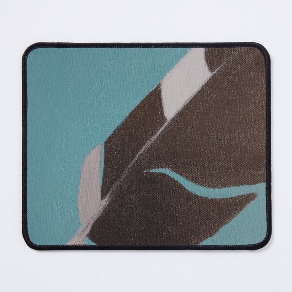 Item preview, Black and White Feather on Blue designed and sold by KeksWorkroom.