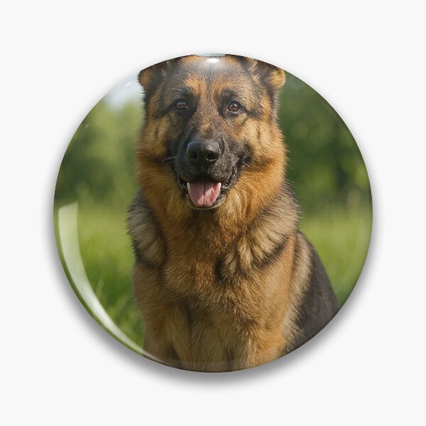 Item preview, German Shepherd in Nature – 3D Realistic Design designed and sold by artsdesignpro.