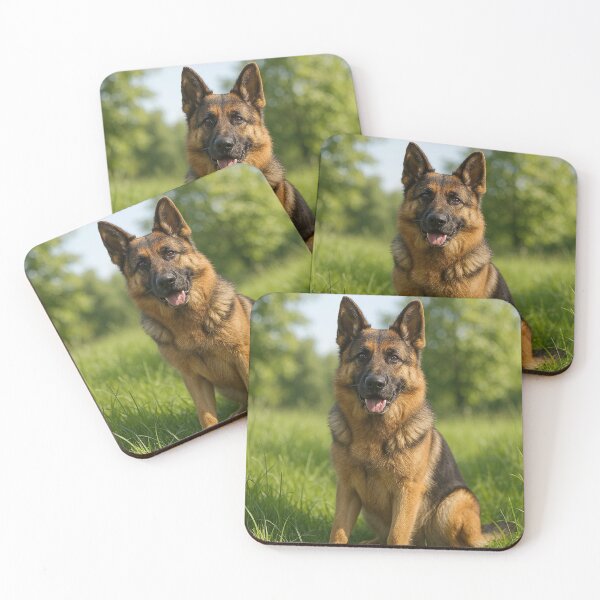 Item preview, German Shepherd in Nature – 3D Realistic Design designed and sold by artsdesignpro.