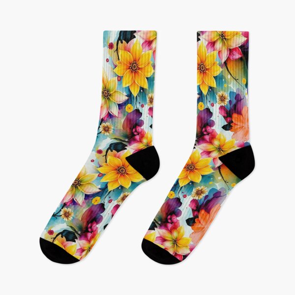 Item preview, Vibrant Neon Floral Explosion Seamless Pattern for home decor,Warm Watercolor Floral design | T-Shirts and Phone Cases  designed and sold by TheGaliyaStudio.