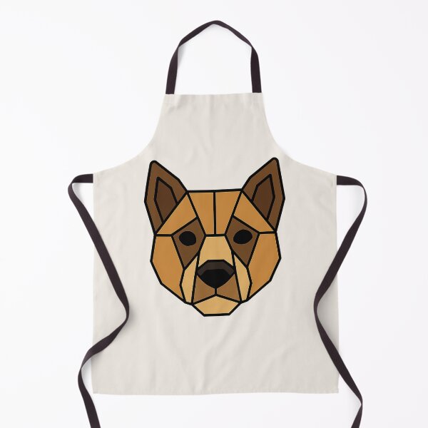Aperçu de l'œuvre Geometric Dog Head – Low Poly Symmetrical Design créée et vendue par Bratak.