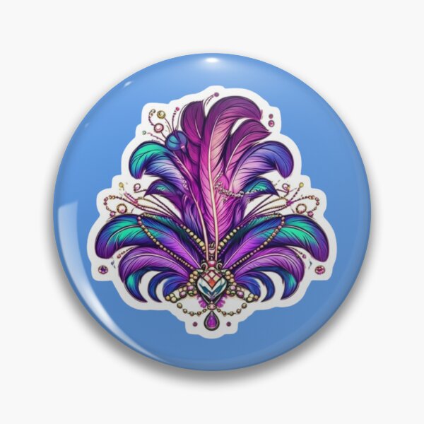 Item preview, Vibrant Jewel Toned Feather Art Design designed and sold by PrintBreeze.