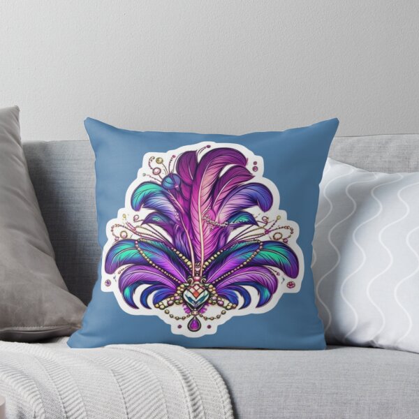 Item preview, Vibrant Jewel Toned Feather Art Design designed and sold by PrintBreeze.