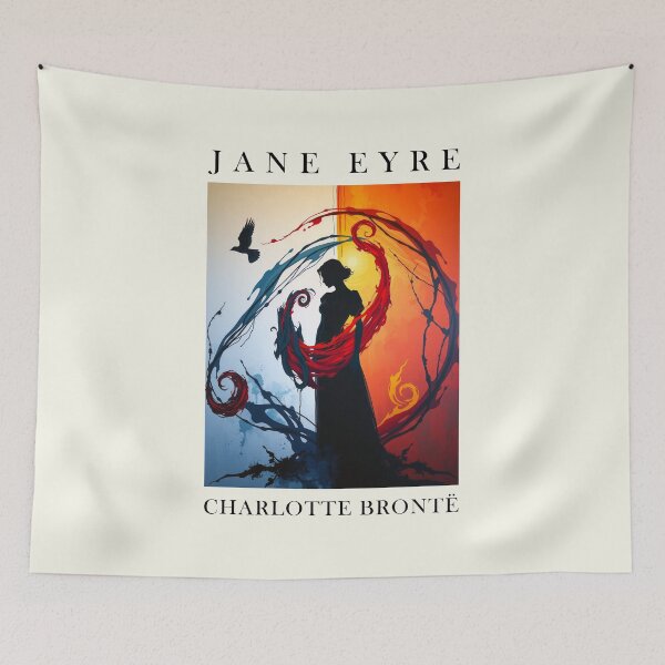 Item preview, Jane Eyre Charlotte Bronte Inspired Classic Literature Art designed and sold by kakarikihill.