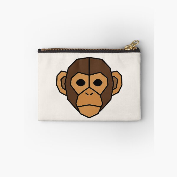 Aperçu de l'œuvre Geometric Monkey Head – Low Poly Symmetrical Design créée et vendue par Bratak.