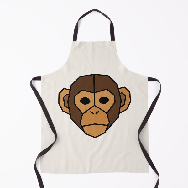 Aperçu de l'œuvre Geometric Monkey Head – Low Poly Symmetrical Design créée et vendue par Bratak.