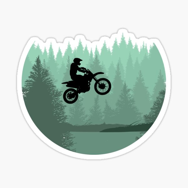 Item preview, Cool Motocross Forest Jump dirt bike riders and motocross fans gift designed and sold by Flo991990.