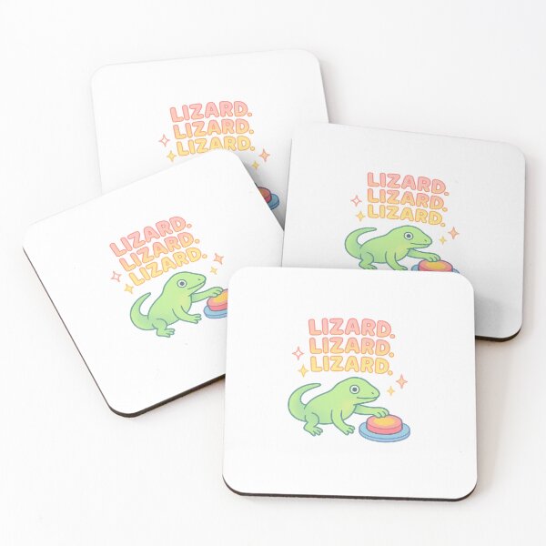 Item preview, Funny Lizard Meme – “Lizard. Lizard. Lizard.” Button Press Pastel Design designed and sold by trendplusco.