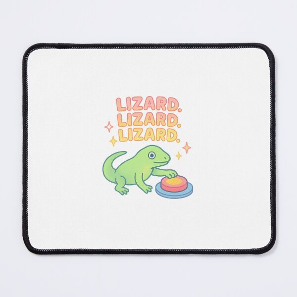 Item preview, Funny Lizard Meme – “Lizard. Lizard. Lizard.” Button Press Pastel Design designed and sold by trendplusco.