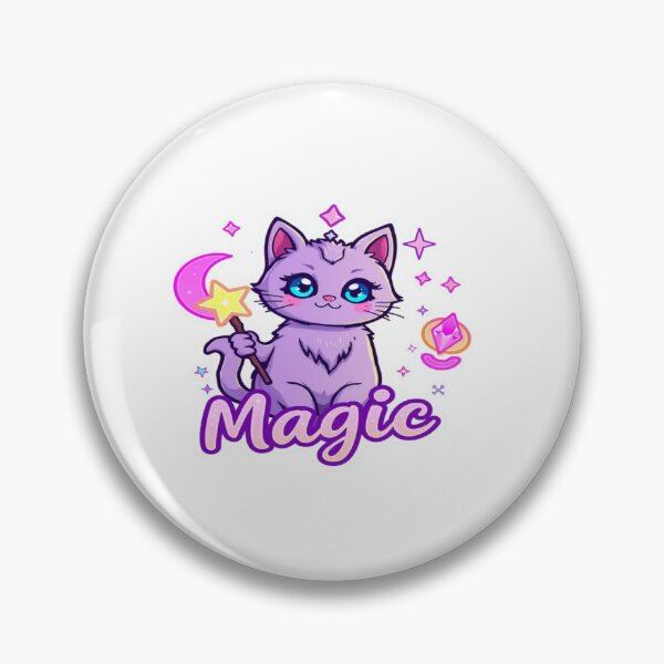 Item preview, Magic Vibes Cat – Kawaii Mystic Sticker Design Premium Cool Reloaded Trendy Best Gift designed and sold by Imaginarium of Chaos falcon88 .