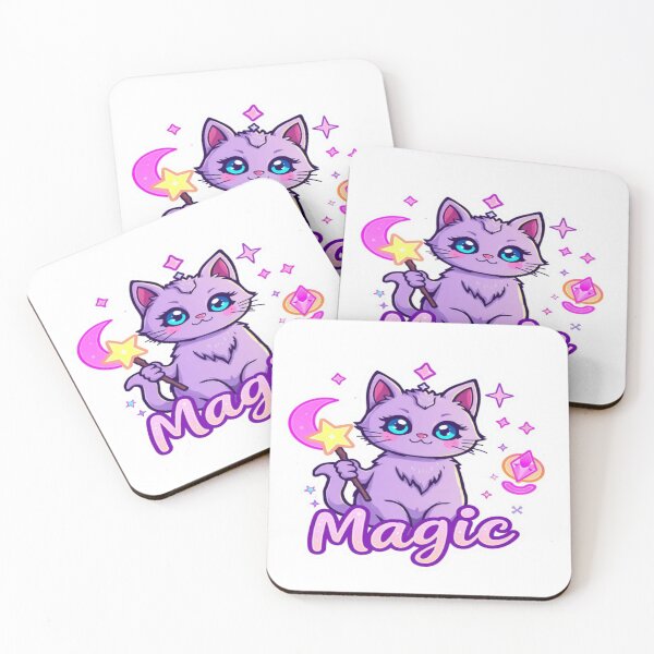 Item preview, Magic Vibes Cat – Kawaii Mystic Sticker Design Premium Cool Reloaded Trendy Best Gift designed and sold by Imaginarium of Chaos falcon88 .