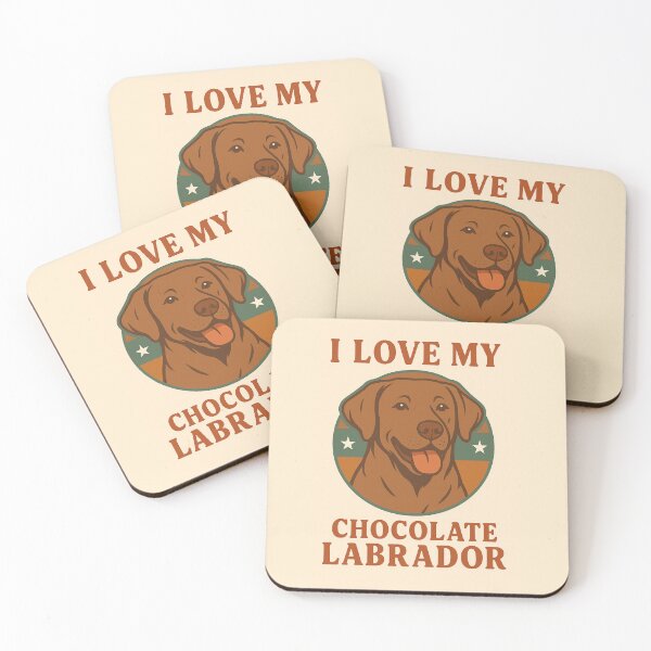 Item preview, Chocolate Labrador designed and sold by TheWonkyEaselCo.