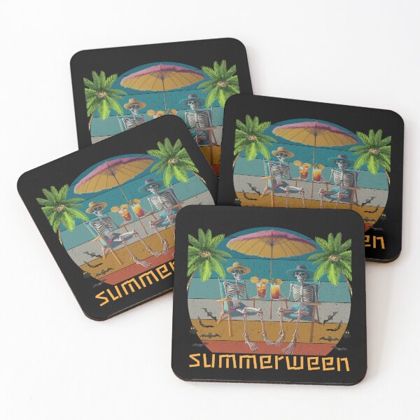 Item preview, Summerween Skeletons Retro Sunset Design designed and sold by Azrou shop.
