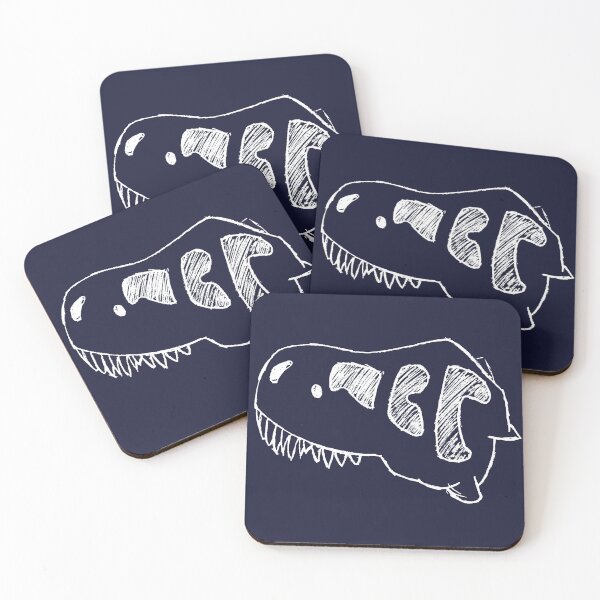 Item preview, Dino skull transparent white designed and sold by BunnieBels.