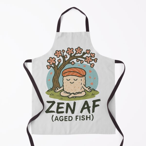 Item preview, Funny Shirts Zen AF Aged Fish Sushi designed and sold by artbibun.