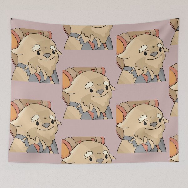 Item preview, Cute Cartoon Fantasy Creature - Mighty Bearded Design designed and sold by lucemerlettau.