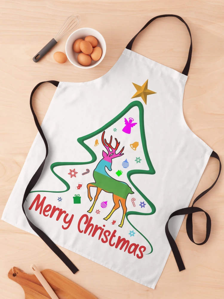 Thumbnail 1 of 6, Apron, Merry Christmas designed and sold by RJRDesignStore1.