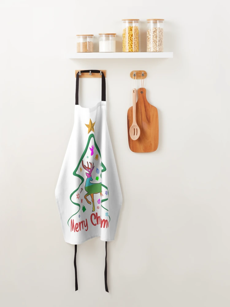 Thumbnail 4 of 6, Apron, Merry Christmas designed and sold by RJRDesignStore1.