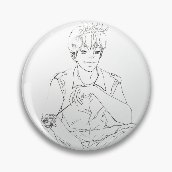 Item preview, Sketch of a Manhua style Boy Holding a Rose designed and sold by Sw22t.