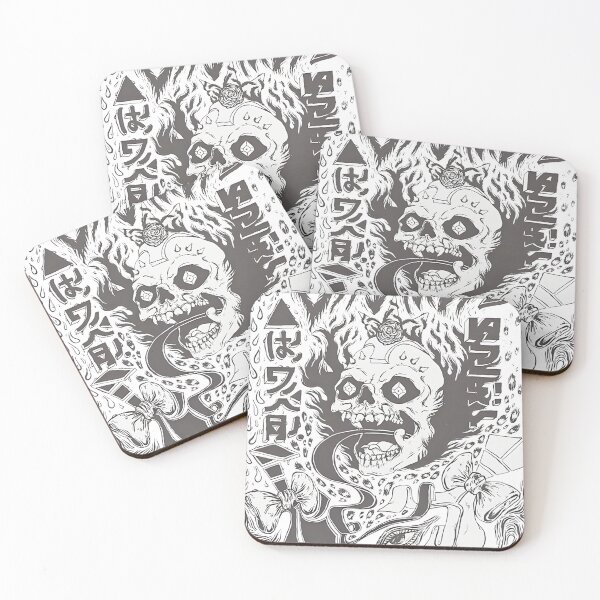Artikelvorschau, Dunkler Gothic-Totenkopf-Kunstdruck mit abstrakten Elementen | Ausgefallenes mystisches Design entworfen und verkauft von bradwaylinn.
