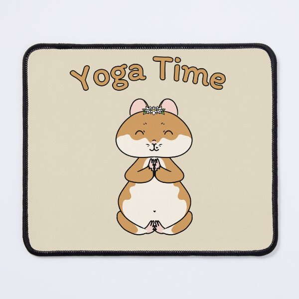 Item preview, Cute Hamster Yoga Time designed and sold by HugSomeNettles.