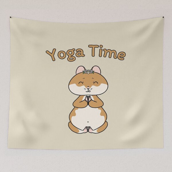 Item preview, Cute Hamster Yoga Time designed and sold by HugSomeNettles.