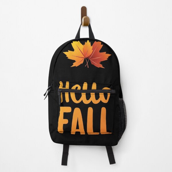 Item preview, Hello Fall Autumn Leaves Seasonal Greeting Minimalist Cozy Warm Colors Nature Inspired Typography Decorative Poster Autumn Illustration Artwork designed and sold by Mimoshi ⭐⭐⭐⭐⭐.