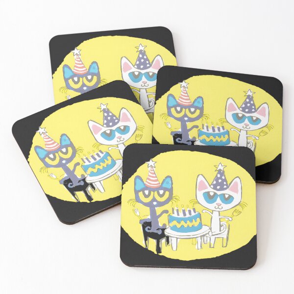 Item preview, Groovy Cat Birthday Party with Cake & Friends designed and sold by olympianies.