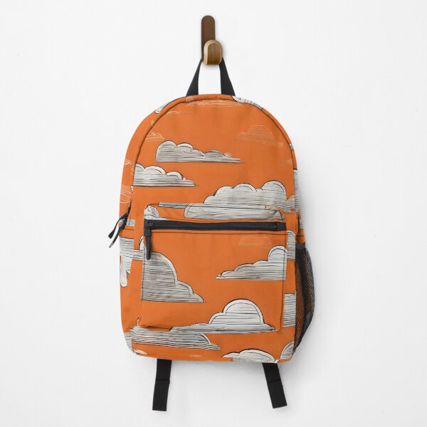 Item preview, Bright orange sky with layers of drifting clouds. designed and sold by MissYouONLY.