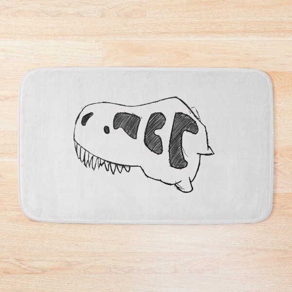 Item preview, Dino skull transparent black designed and sold by BunnieBels.