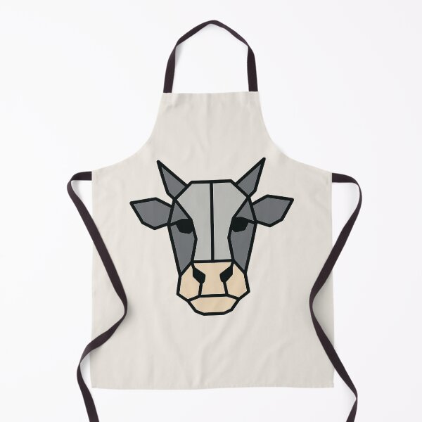 Item preview, Geometric Cow Head – Low Poly Symmetrical Design designed and sold by Bratak.
