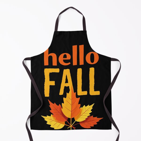 Item preview, Hello Fall Autumn Leaves Seasonal Illustration Warm Orange Yellow Red Colors Cozy Nature Inspired Typography Poster Decorative Artwork designed and sold by Mimoshi ⭐⭐⭐⭐⭐.