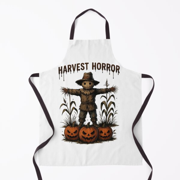 Item preview, Harvest Horror Scarecrow with Evil Pumpkins designed and sold by Trendora Studio.
