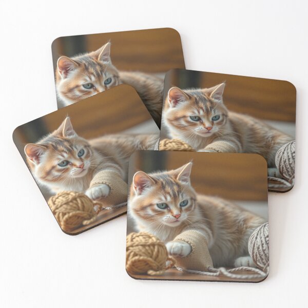 Item preview, Playful 3D Cat – Realistic Pet Design designed and sold by artsdesignpro.