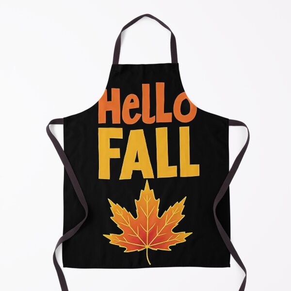 Item preview, Hello Fall Seasonal Autumn Maple Leaf Illustration Warm Orange Yellow Colors Cozy Nature Inspired Typography Poster Decorative Artwork designed and sold by Mimoshi ⭐⭐⭐⭐⭐.