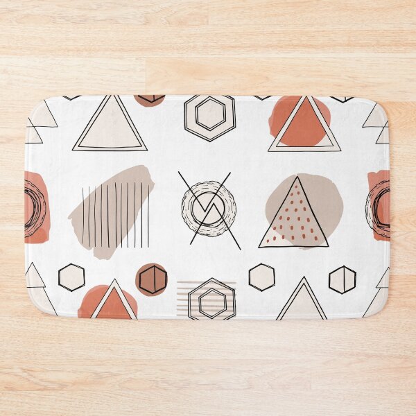 Item preview, Minimalist Geometric Hand-Drawn Pattern Throw Pillow designed and sold by FestivityFinds.