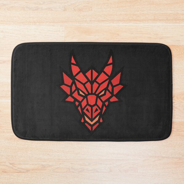 Item preview, Low-Poly Geometric Dragon Head – Symmetrical Tribal Fantasy Design designed and sold by Bratak.