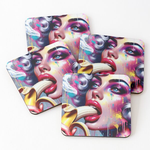 Item preview, Fierce Glamour – Neon Pop Diva with an banana designed and sold by Ghost Archer Illusions.