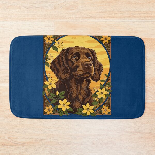 Item preview, Boykin Spaniel And Yellow Jasmine Flowers designed and sold by taiche.